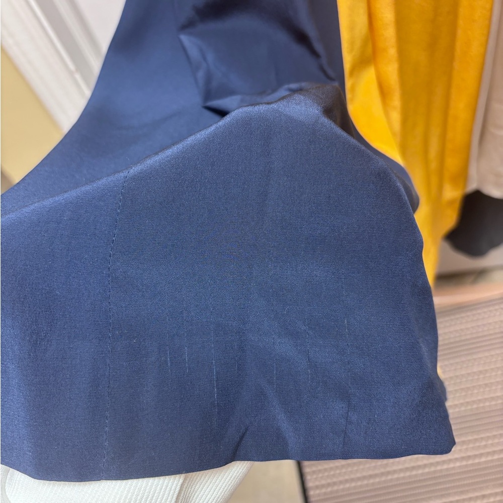 Vintage Italian Silk Colorblock Shirt Dress | Pockets | Size 42 (US 8–10) - Picture 14 of 14